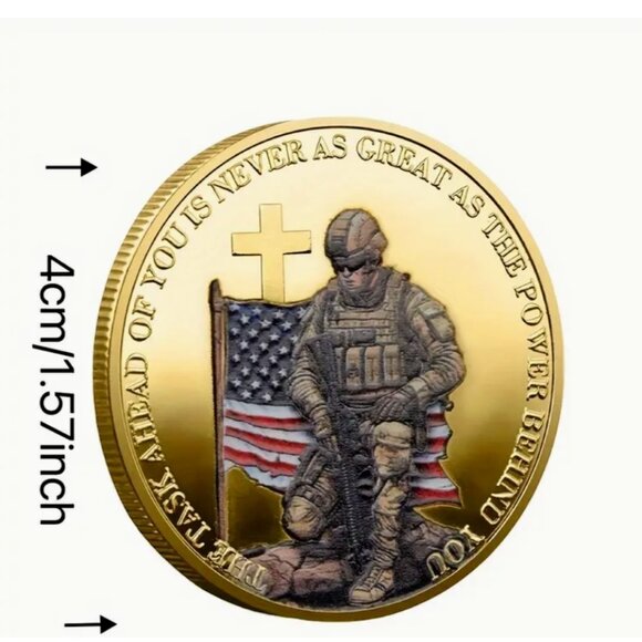 Military "Be Strong in the Lord. "1.57" Military Challenge Coin- Detailed - Picture 2 of 3